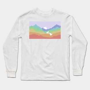 LGBT+ Pride Flag Nature Landscape Long Sleeve T-Shirt